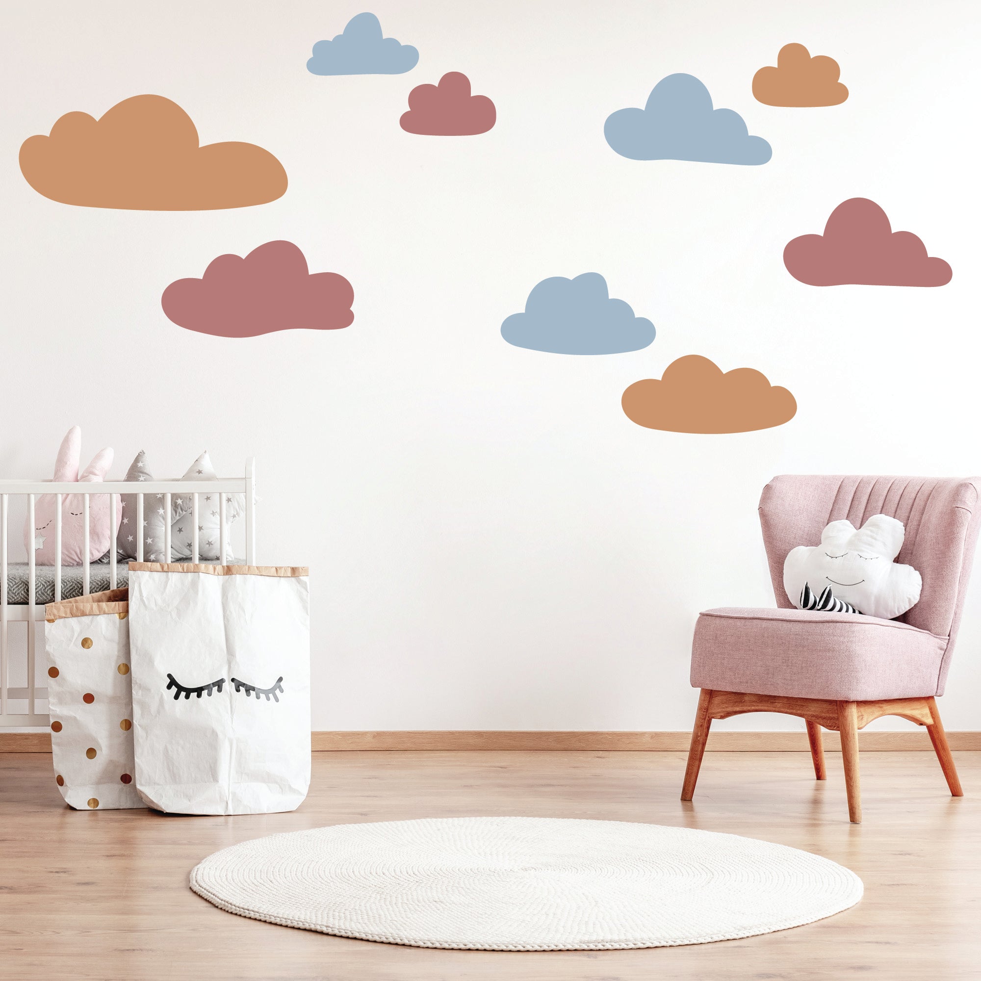 Multi Clouds Wall Decal