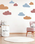 Multi Clouds Wall Decal