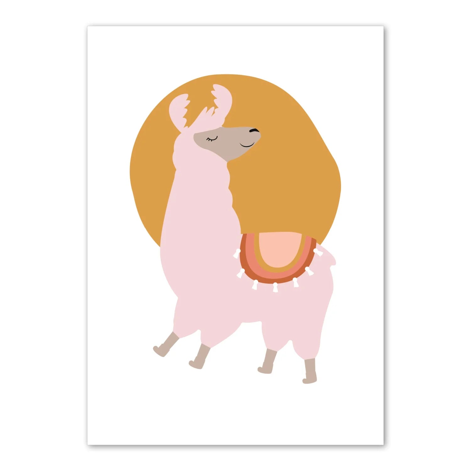 Alphabet and Alpaca Print - Prints Boho Love