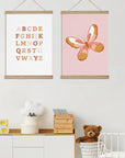 Alphabet and Butterfly Print - Prints Boho Love