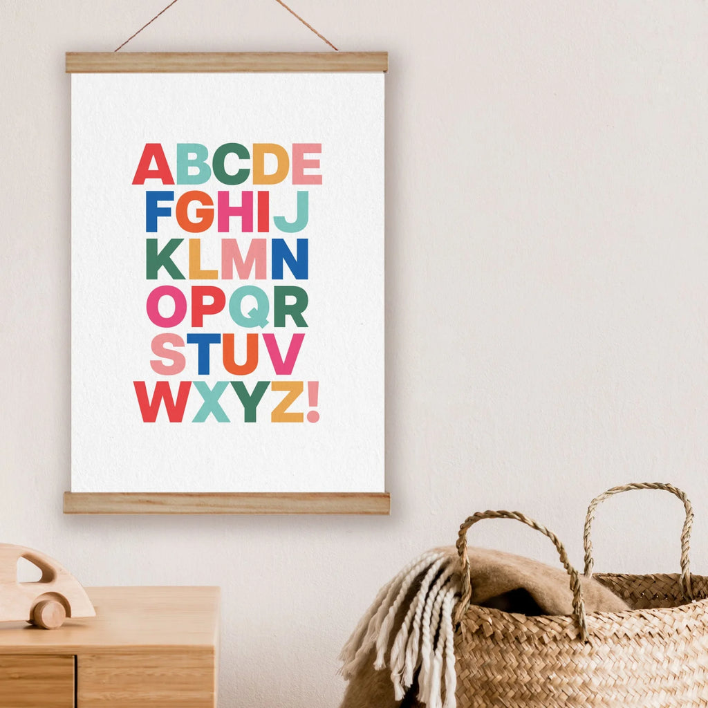 Alphabet Print - Bright Bold Font Prints and Beautiful