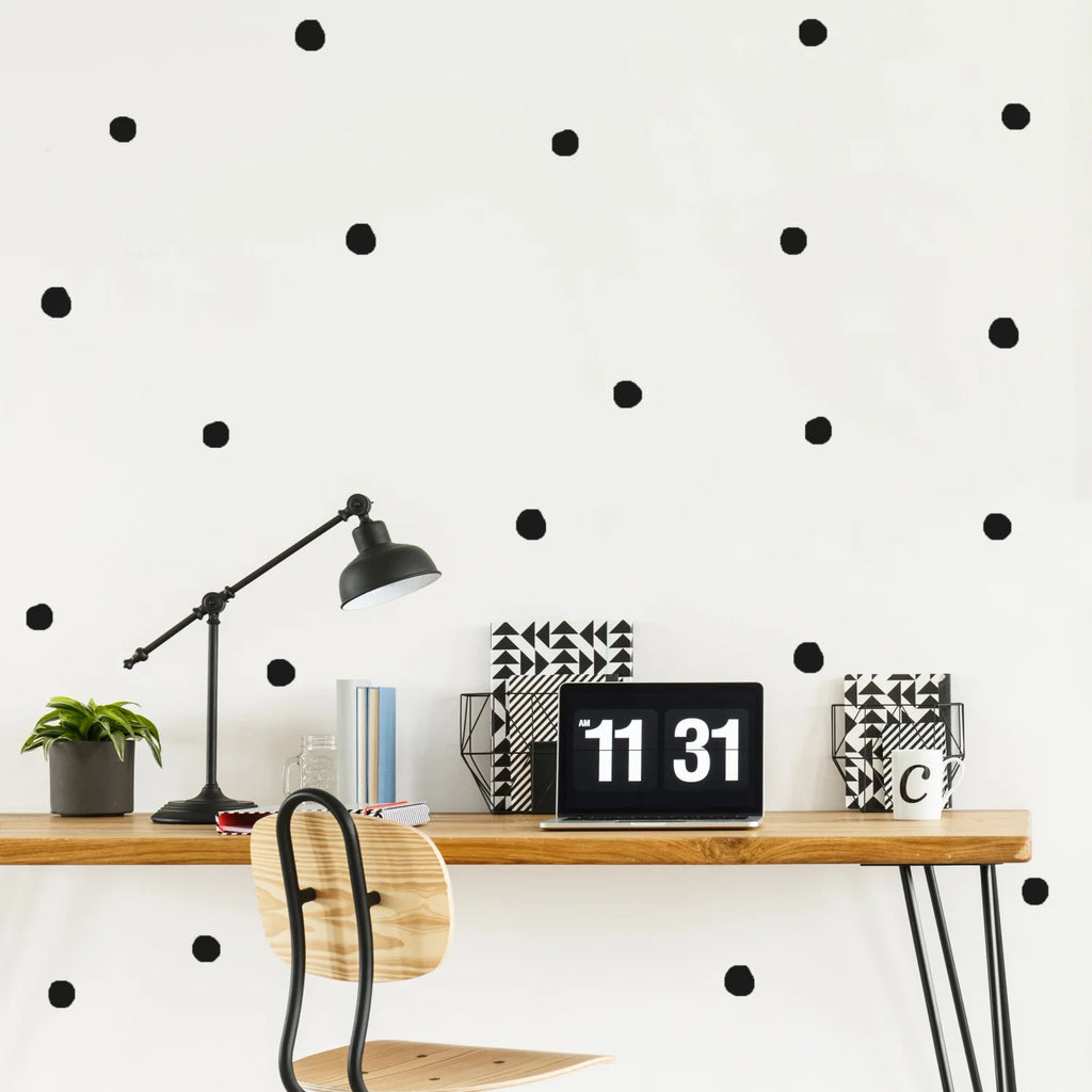 Black Polka Dot Wall Decal - Decals - Polka Dots