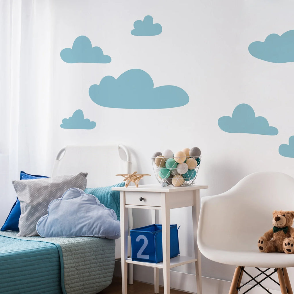 Blue Clouds Wall Decal - Decals Big Features