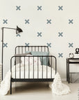 Blue Plus Cross Wall Decal - Decals Abstract Shapes
