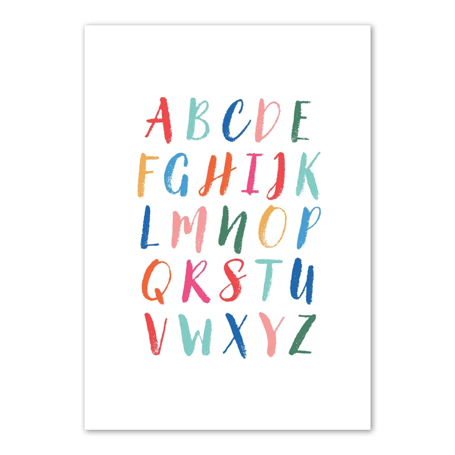 Bright Alphabet Print - Prints Animals
