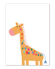 Bright Giraffe Print - Prints Animals