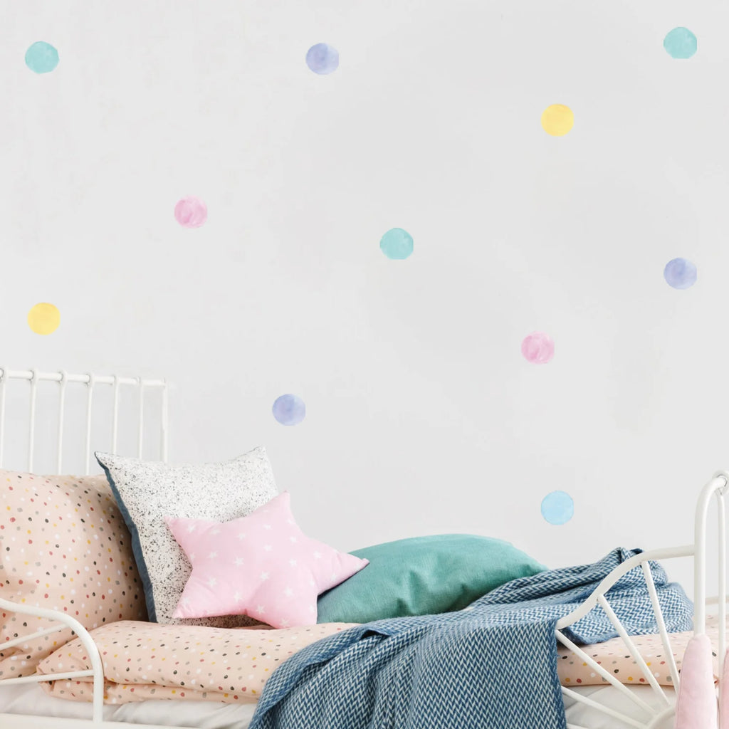 Cotton Candy Polka Dot Wall Decal - Decals Dots