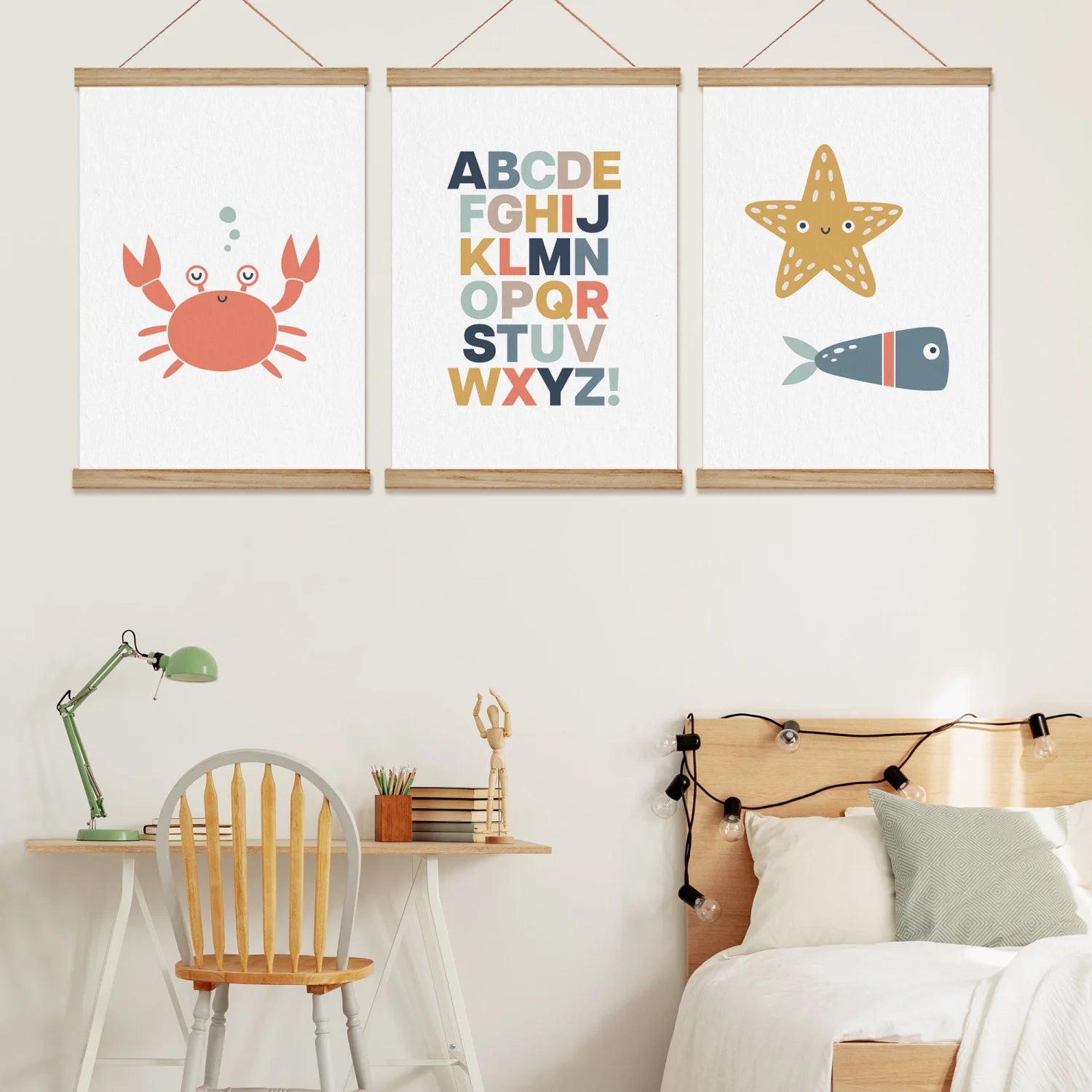 Crab Alphabet and Star~Fish Print - Prints By The Sea