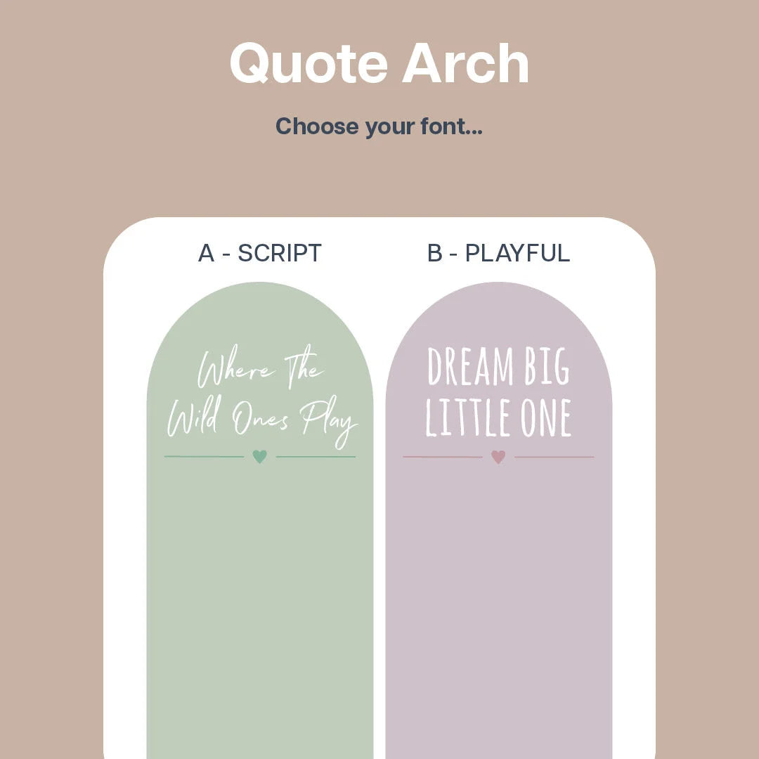 Dream Big Little One Arch - Decals Quote Arches