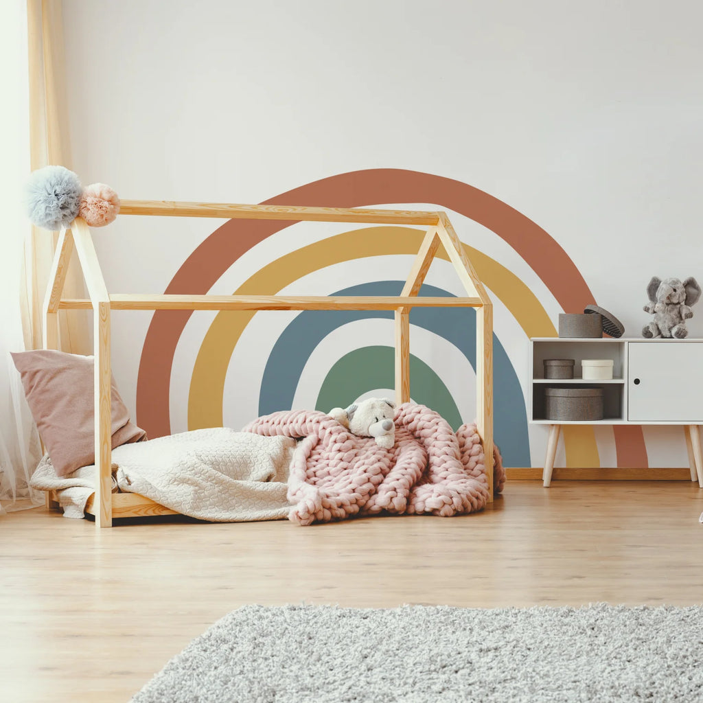 Earthy Rainbow Wall Decal - Decals Big Features