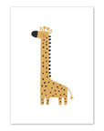 Giraffe and Sun Print - Prints Animals