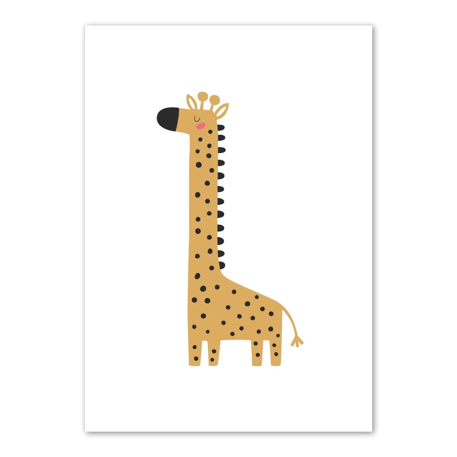 Giraffe and Zebra Print - Prints Animals