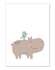 Hippo Print - Prints Animals