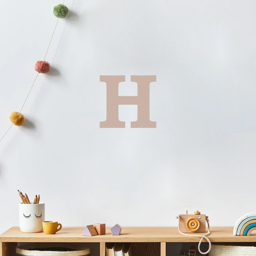Letter H Monogram Decal - Decals Personalisation