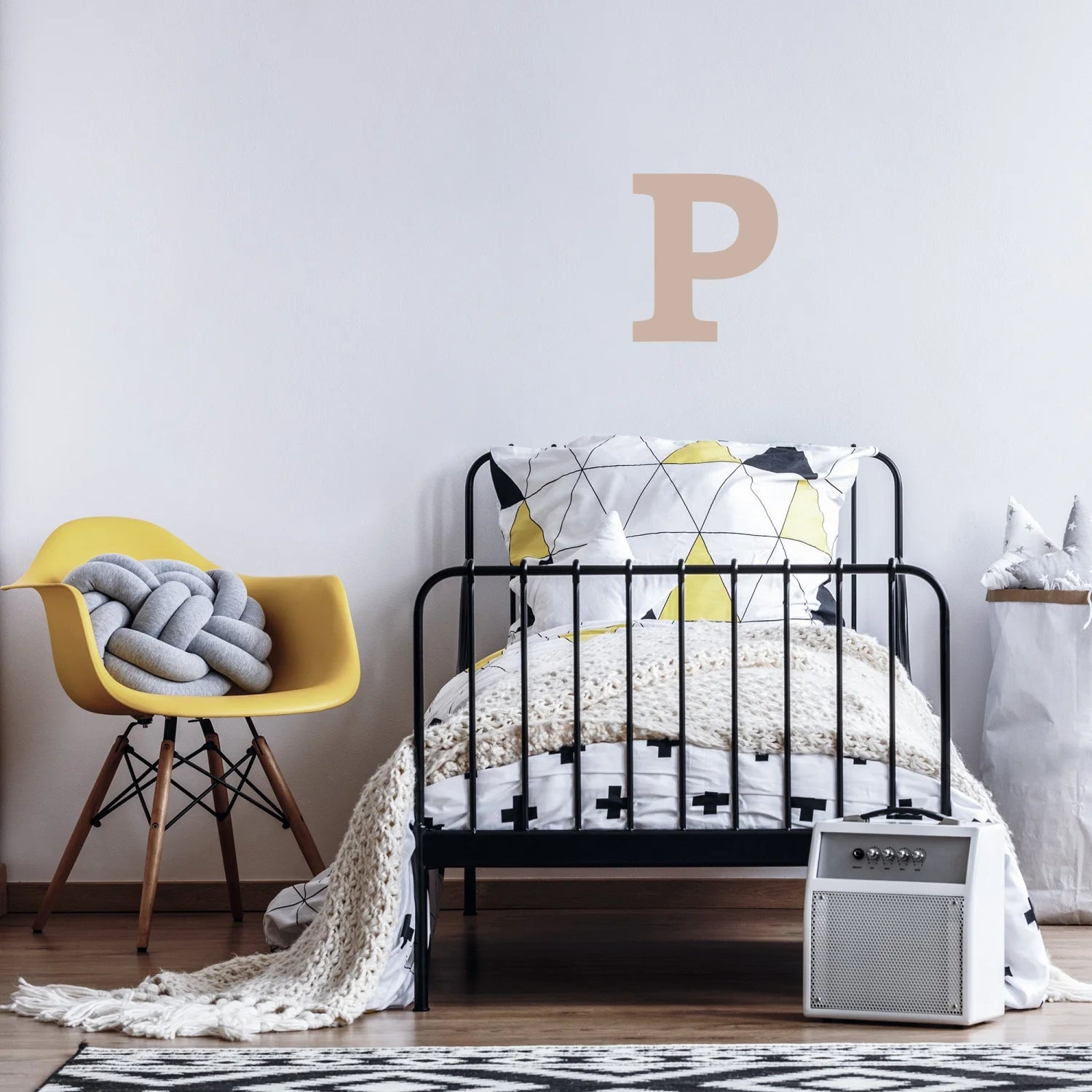 Letter P Monogram Decal - Decals Personalisation