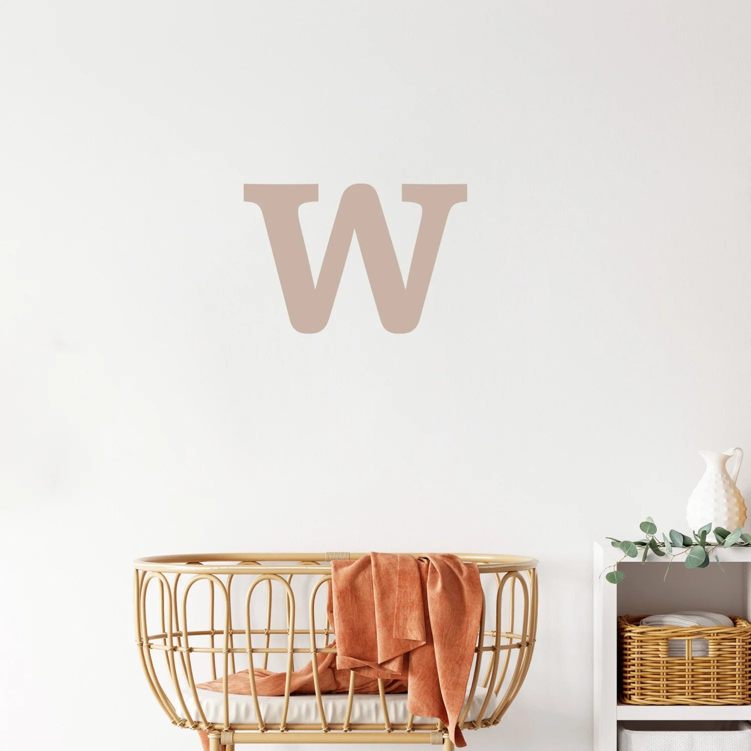 Letter W Monogram Decal - Decals Personalisation