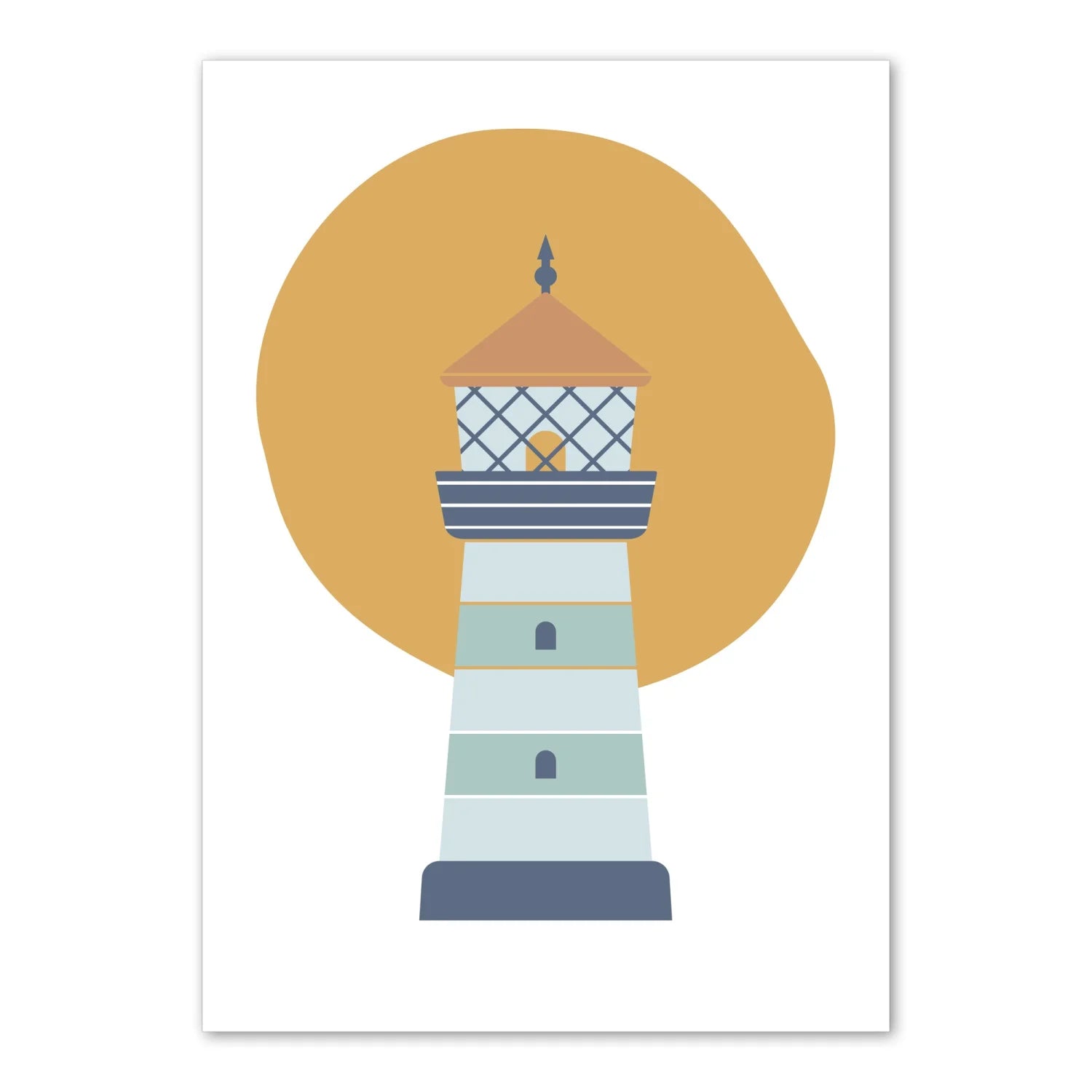 Lighthouse Alphabet and You Me + The Sea Print - Prints