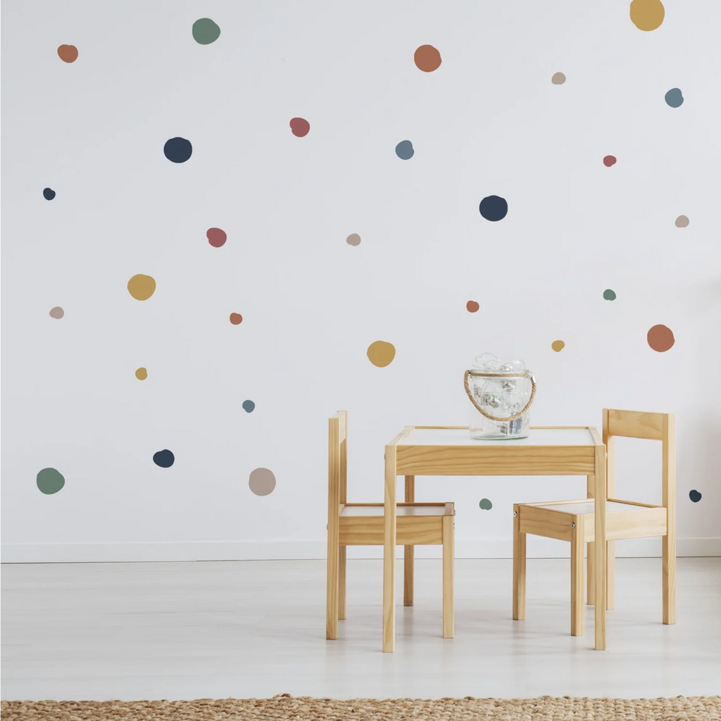 Multi Polka Dot Wall Decal - Decals Dots