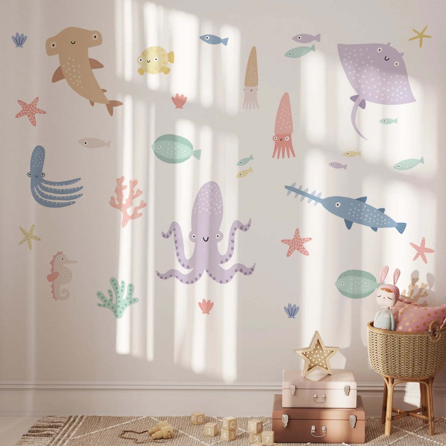 Pastel Under The Sea Wall Decals - Decals - Sea