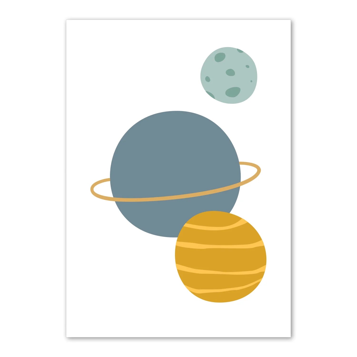 Planets and Alphabet Print - Prints Into Space