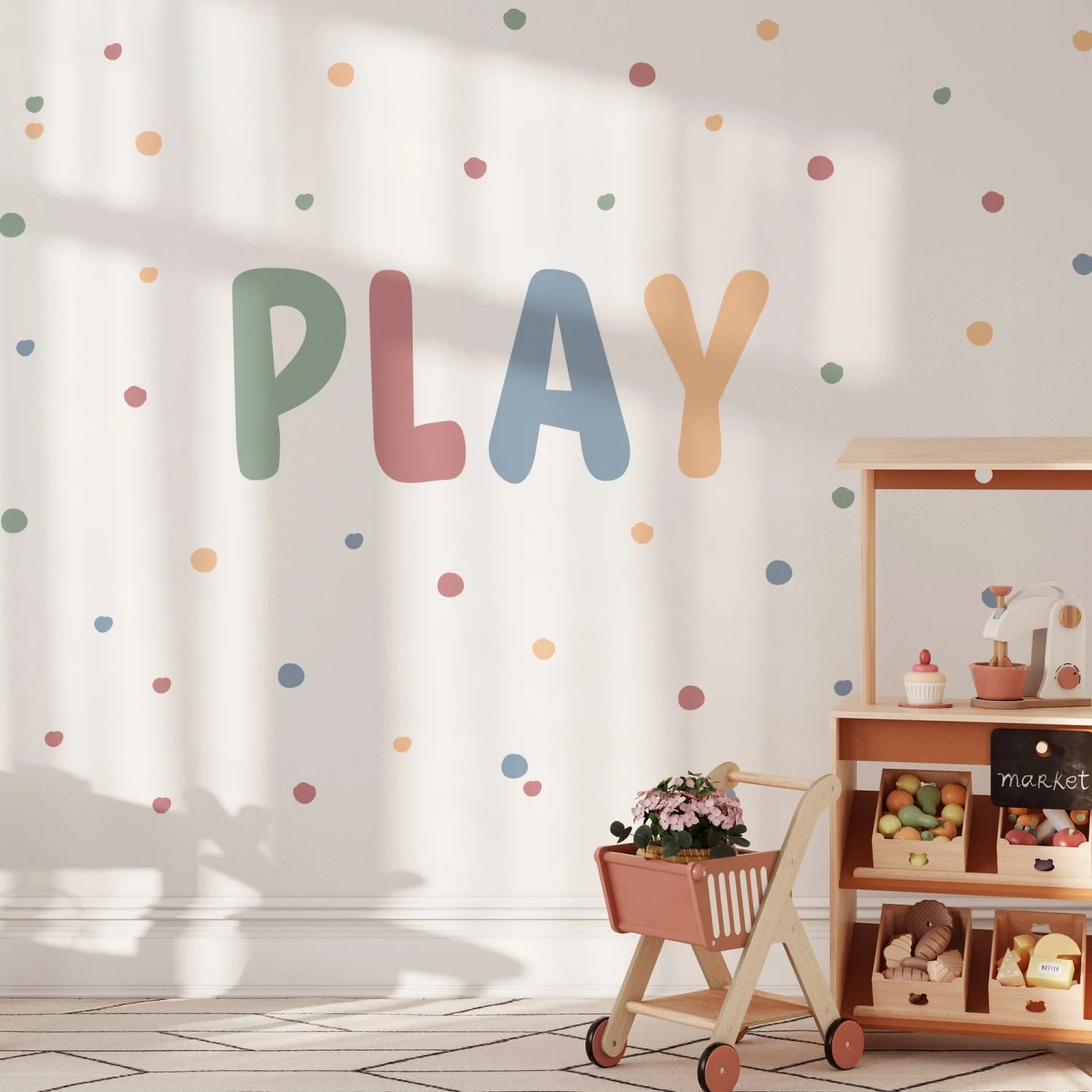 PLAY Letters - Multi - Decals - Alphabet