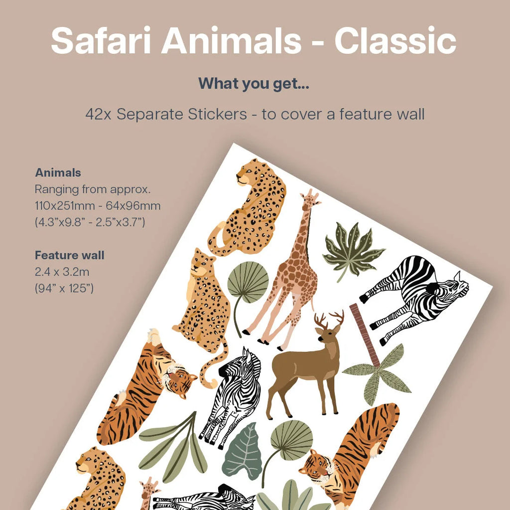 Safari Animals - Classic - Decals - Animals