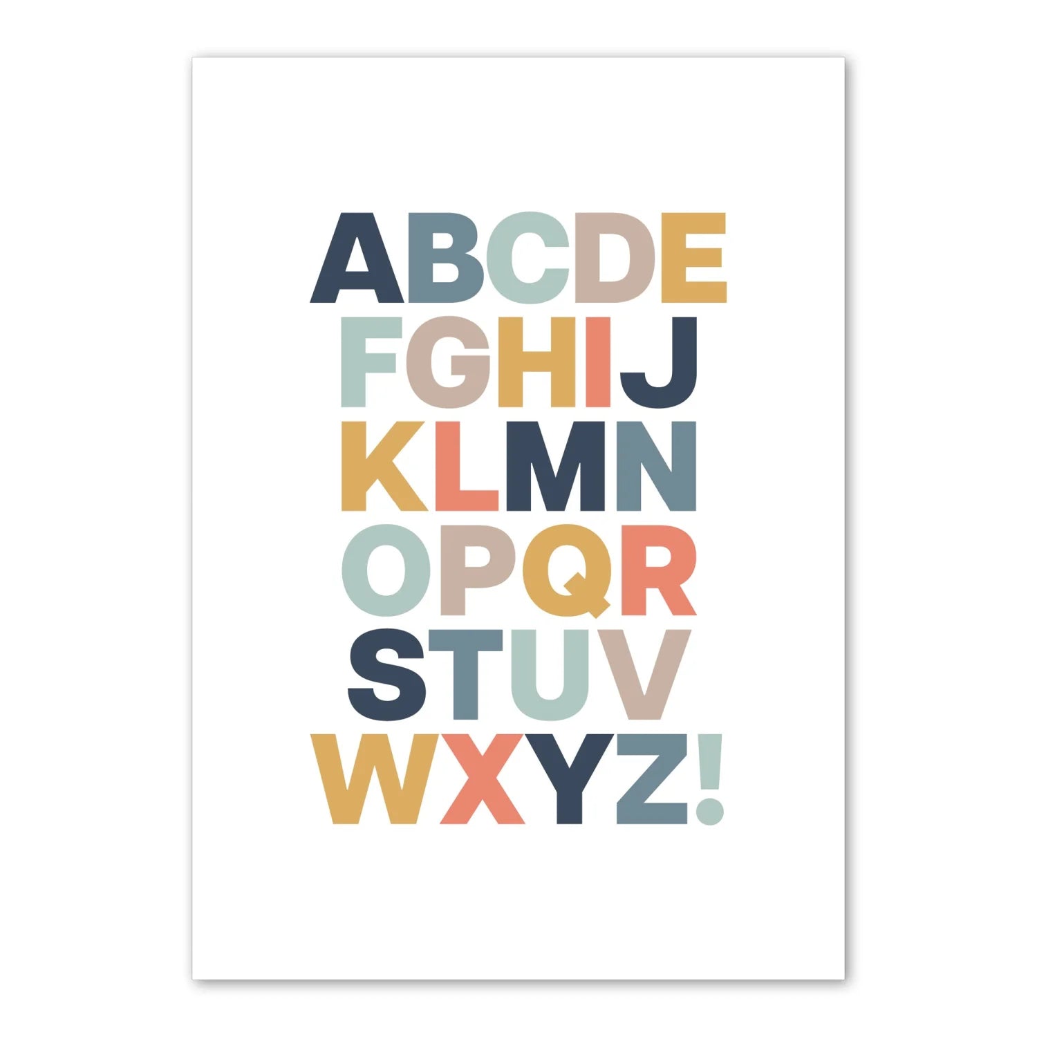 Star~Fish and Bold Alphabet Print - Prints By The Sea