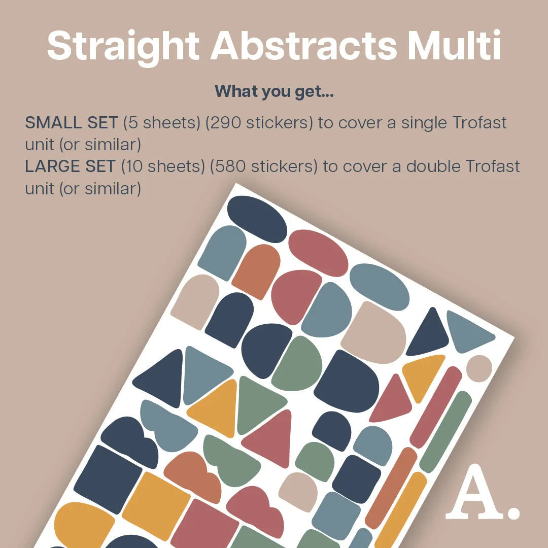Straight Abstracts Multi - Storage Tub Decals