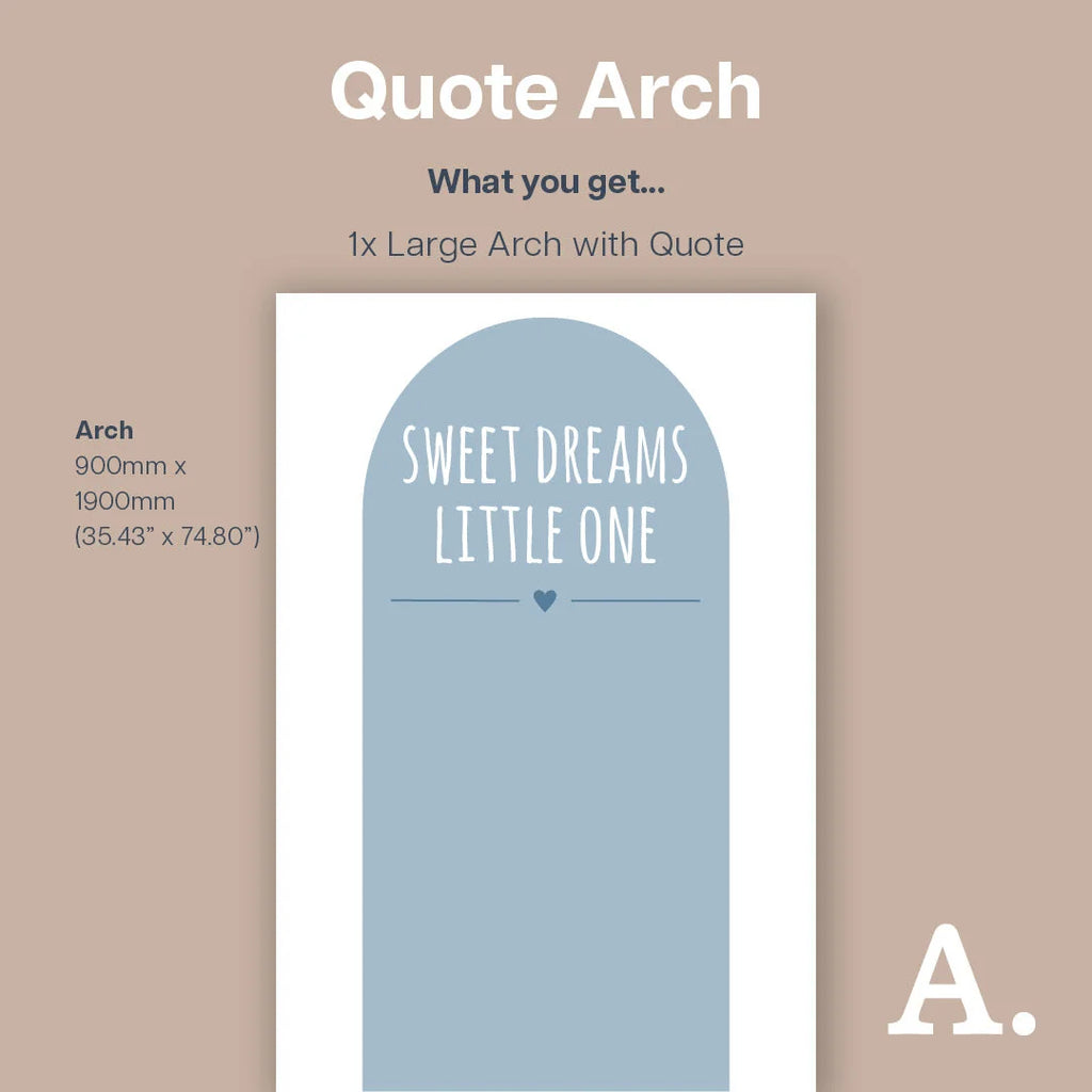 Sweet Dreams Little One Arch - Decals Quote Arches