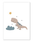 T - Rex Dinosaur Print - Prints Jurassic