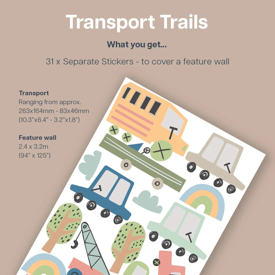 Transport Trails Wall Decals - Decals - Transport