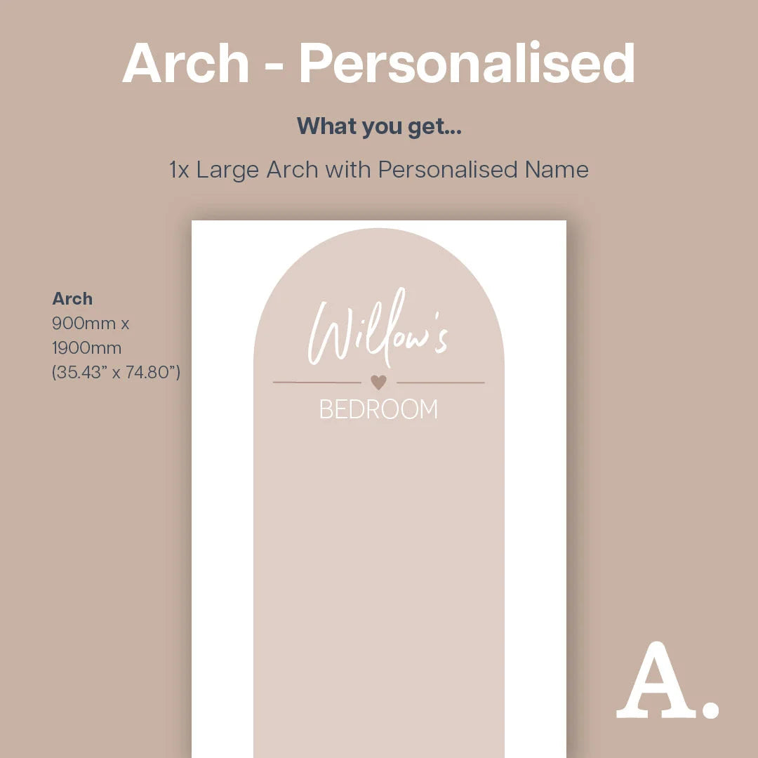 Warm Polka Arch - Personalised