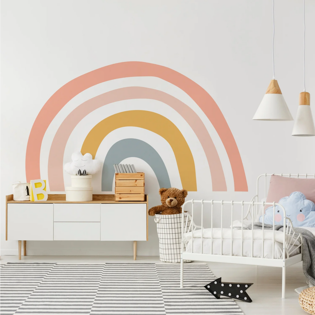 Warm Rainbow Wall Decal - Decals Big Features