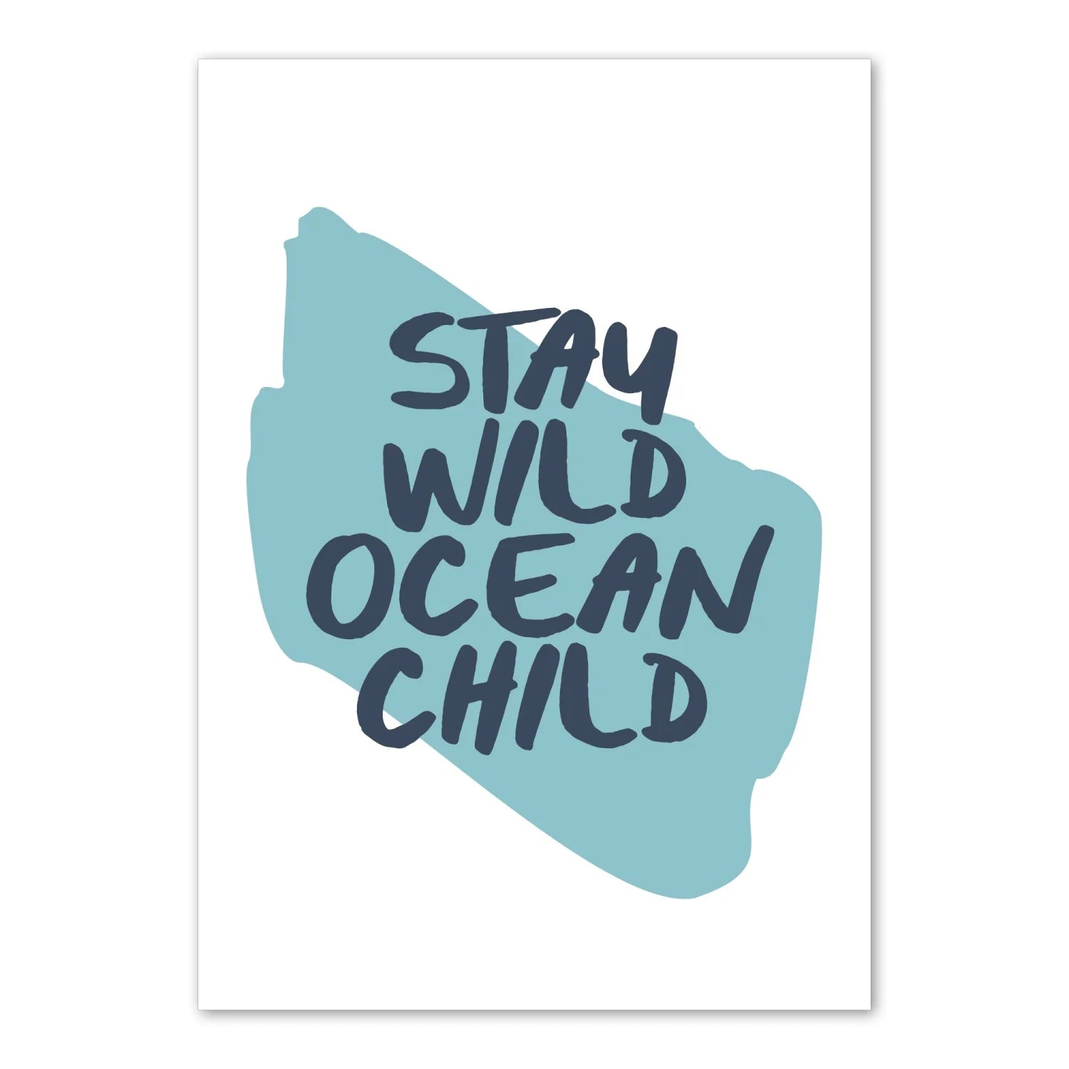 Whale and Stay Wild Ocean Child Print - Prints By The Sea