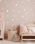 White Polka Dot Wall Decal - Decals Dots